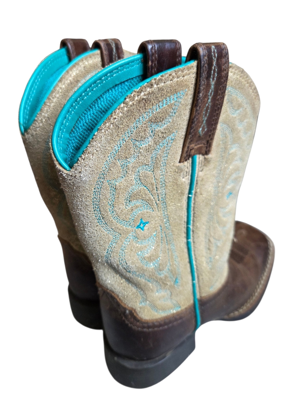 Ariat Quickdraw Western Girls Boots Size 8 - Picture 4 of 9